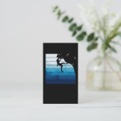 Carte De Visite Escalade de roche Retro Hommes Mountain Climber (Debout devant)