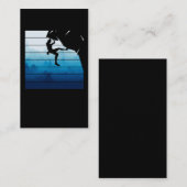 Carte De Visite Escalade de roche Retro Hommes Mountain Climber (Devant / Derrière)