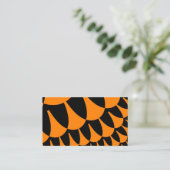 Carte De Visite Escaliers orange et noir (Debout devant)
