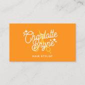 Carte De Visite Escaliers Retro Happy Orange (Devant)