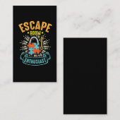 Carte De Visite Escape Room Enthousiaste Puzzle Game Adventure (Devant / Derrière)
