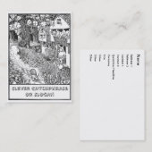 Carte De Visite Escargot rapide sur des roues (Devant / Derrière)