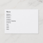 Carte De Visite Escargot rapide sur des roues (Dos)