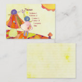 Carte De Visite Escargots sur les champignons Garde d'enfants (Devant / Derrière)