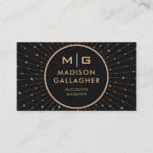 Carte De Visite Espace Noir Personnalisé Cosmos Professionnel (Devant)