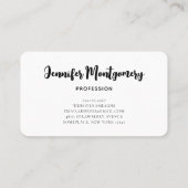 Carte De Visite Espace rose & violet & Étoiles Faux Galaxy (Dos)