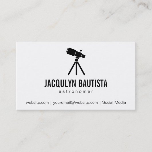 Carte De Visite Espace | Stellaire (télescope II) (Devant)