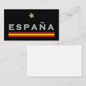 Carte De Visite Espagne maillot de football drapeau espagnol (Devant / Derrière)