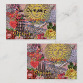 Carte De Visite Espagne Sunshine Espagnol Travel Art (Devant / Derrière)
