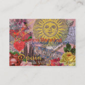 Carte De Visite Espagne Sunshine Espagnol Travel Art (Dos)