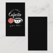 Carte De Visite Espagnol Coffee Lover Pun drôle de caféine toxicom (Devant / Derrière)