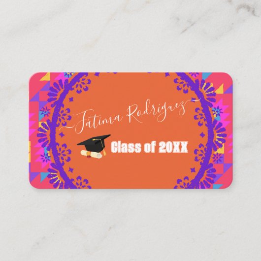 Carte De Visite Espagnol simple moderne (Devant)