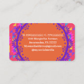 Carte De Visite Espagnol simple moderne (Dos)