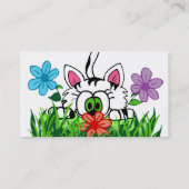 Carte de visite espiègle de minou (Dos)