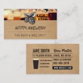 Carte De Visite Espoirs | Bières Arrière - plan (Devant / Derrière)