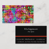 Carte De Visite Esprit bohémien Abstrait (Devant / Derrière)