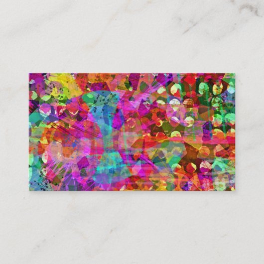 Carte De Visite Esprit bohémien Abstrait (Devant)