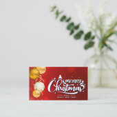 Carte De Visite Esprit de Noël magique (Debout devant)