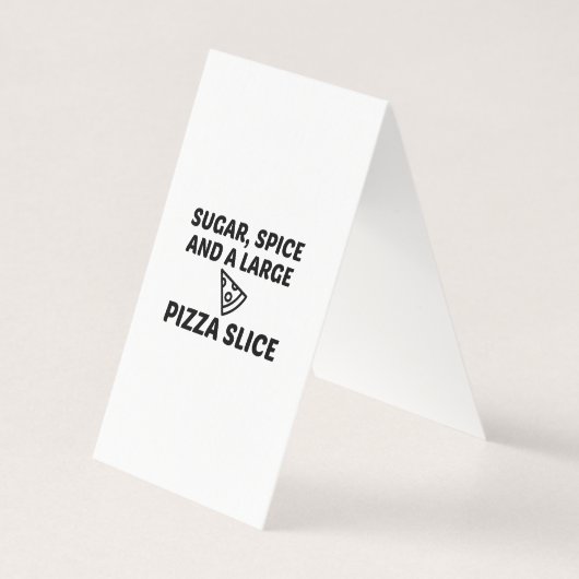 CARTE DE VISITE ESPRIT DE SUCRE ET GRANDE PIZZA (Dos)