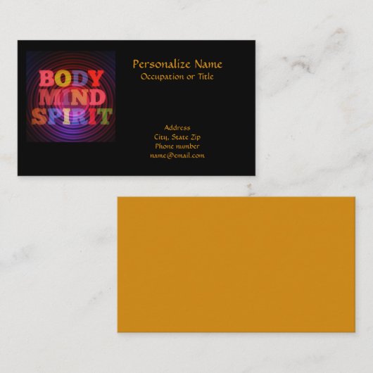 Carte De Visite Esprit du corps (Devant / Derrière)