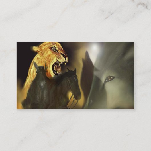 Carte De Visite esprit du natif américain (Devant)