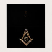 Carte De Visite Esprit maçonnique (Golden) (Extérieur déplié)