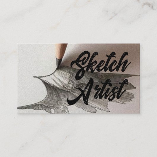 Carte De Visite Esquisse Artiste d'esquisse (Devant)