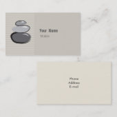 Carte De Visite Esquisse en pierre empilée Zen (Devant / Derrière)