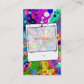 Carte De Visite Esquisse Imaginaire Art - Neon Abstrait Maj 1 (Dos)