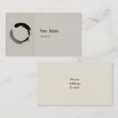 Carte De Visite Esquisse zen (Devant / Derrière)