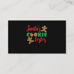 Carte De Visite Essai de cookies père Noël