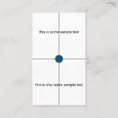 Carte De Visite essai échantillon (Dos)