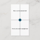 Carte De Visite essai échantillon (Devant)