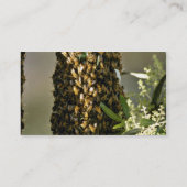 Carte De Visite Essaim d'abeille en fleurs de rose d'arbre (Dos)