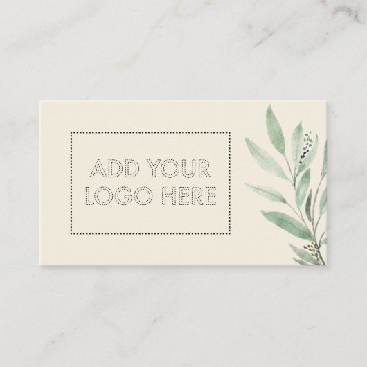 Carte De Visite Essential Oils add custom logo beige flower beauty (Devant)
