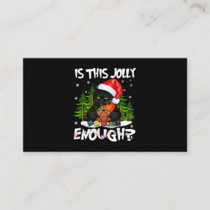 Carte De Visite Est-Ce Que C'Est Assez Jolly Assez Drôle Chat Noir