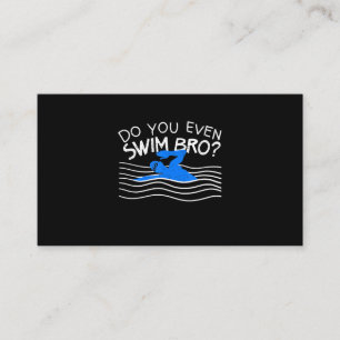 Carte De Visite Est-Ce Que Vous Même Nager Bro Entraînement Natati
