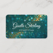 Carte De Visite Esthetician Green QR Code (Devant)