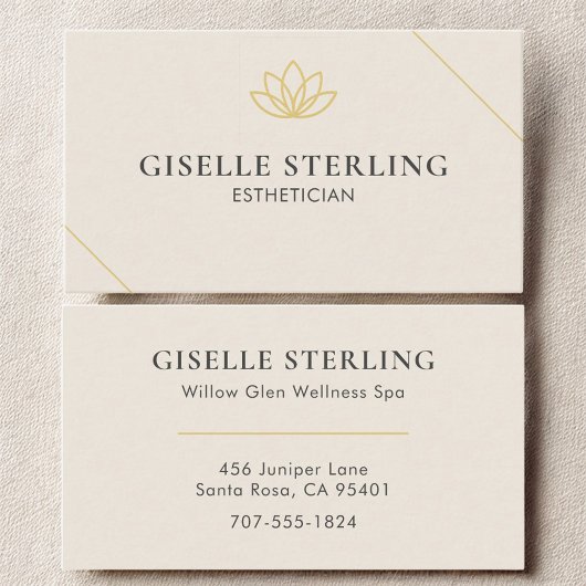 Carte De Visite Esthetician Neutral Professional