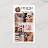 Carte De Visite Esthetician Photo Feed Grid Social Media QR Code (Dos)