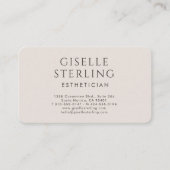 Carte De Visite Esthéticien  (Devant)