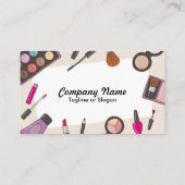 Carte De Visite Esthéticien de maquilleur (Dos)