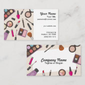 Carte De Visite Esthéticien de maquilleur (Devant / Derrière)