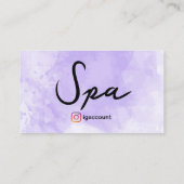 Carte De Visite Esthéticienne de Spa de Beauté (Dos)