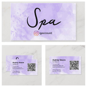 Carte De Visite Esthéticienne de Spa de Beauté