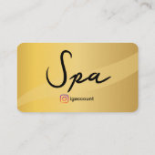 Carte De Visite Esthéticienne Services de Spa (Dos)