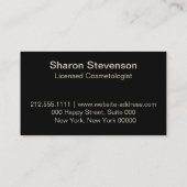 Carte De Visite Esthéticienne sous licence (Dos)