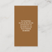 Carte de visite esthétique (Dos)