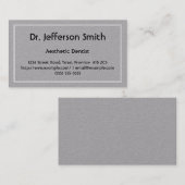 Carte de visite esthétique à faible clé (Devant / Derrière)