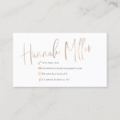 Carte De Visite Esthétique Elizabeth (Dos)